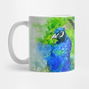 Painted Peacock Mug